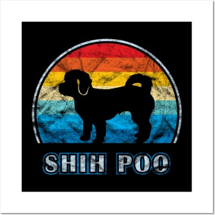 Shih Poo Vintage Design Dog Posters and Art